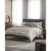 Red Barrel Studio® Cleother Platform Bed Wood & /Upholstered/Polyester in Gray/Black | 46 H x 82.75 W in | Wayfair A101BAE6258749A4A91BA4F3E3F8CD3F