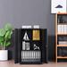 Latitude Run® Metal Single Storage Cabinet ( 41.97" H x 25.6" W x 13.78" D) in Black | 41.97 H x 25.6 W x 13.78 D in | Wayfair