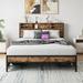 17 Stories Antibes Metal Panel Bed Metal in Black | 39.48 H x 59.6 W x 80 D in | Wayfair 988D859E0DE24098A8DE76857A9B08FA