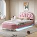 Mercer41 Griggsville 2 Piece Bedroom Set Upholstered/Metal in Pink | 44.9 H x 57.7 W x 79.1 D in | Wayfair E24E85C113044A7793D22AFAD7813C08