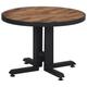 vidaXL Table basse ronde Ø55x40 cm teck de récupération massif