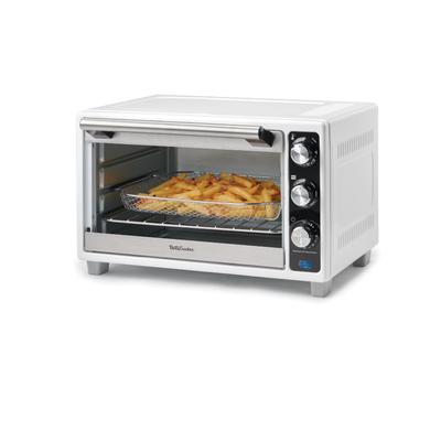 Betty Crocker Air Fryer Convection Toaster Oven, Multifunction 6-Slice Toaster and Air Fryer Oven, White