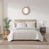 Tommy Bahama Bahama Fronds Cotton Reversible Beige Quilt Set