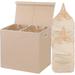 Double Laundry Hamper with Lid and Removable Laundry Bags