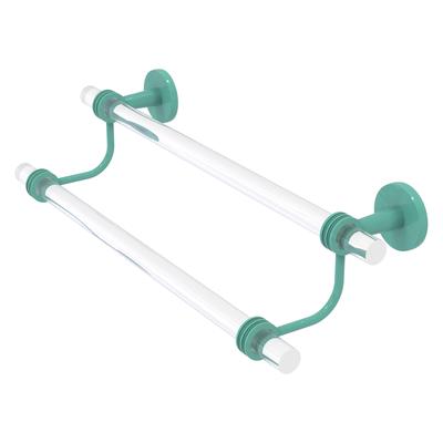 Allied Brass Clearview Collection 18 Inch Double Towel Bar with Dotted Accents