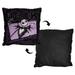 Nightmare Before X Mas Jack Project Jacquard Pillow - Black