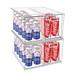 Stable Drawers Fridge Organizer Bins, Clear Drawer Food Container Set Divided Refrigerator Storage Box Plastic Produce Saver