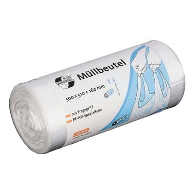 Deiss 40 Müllbeutel mit Tragegriff »UNIVERSAL PLUS®« 20 Liter transparent grau, 50x51 cm