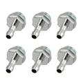 6Pcs Water Cooling Fitting Connector Threaded Fittings 9 mm Tube Connector for PC Cooling Systems
