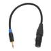 NUOLUX Chic 3.5mm Male to DIN 5-pin Female Adapter Audio Converter Cable (Black)