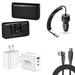 Travel Bundle for Boost Celero 5G 2024 Belt Holster Clip Carrying Pouch Case Screen Protector 40W Car Charger Power Adapter 3-Port Wall Charger USB C to USB C Cable (Black)