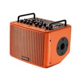 OWSOO 40W Acoustic Guitar Speaker Rechargeable Portable Electric Guitar Amp OTG/Type C Jack Reverb Chorus Delay Guitar Microphone Dual Channel 3.5mm Interfaces for Live Streaming Recording Stage