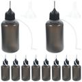 10 Pcs Needle Tip Plastic Bottle Hair Oil Applicator Convenient Glue Bottle Dispensing Dropper Tip Needle Bottle