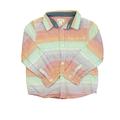 Pre-owned Gymboree Boys Orange| Green | Purple Stripe Button Down Long Sleeve size: 2T