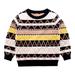 ASFGIMUJ Girls Sweater Boys Girls Winter Long Sleeve Cartoon Knit Sweater Warm Sweater For Children Clothes Knit Sweater Black 4 Years-6 Years