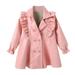 Toddler Child Kids Girls Patchwork Long Sleeve PU Leather Dress Jacket Winter Coats Outer Outfits Clothes Little Girls Ski Coats Chief Rain Coat Winter Cape Winter Coat Girls Size 14 Girls Jackets 6