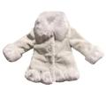 ASFGIMUJ Jackets For Girls Jacket Fall Winter Kids Collar Soild Jackets Warm Woolen Jacket Coats Baby Girl Coat Grey 12 Months-18 Months