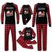 XFLWAM 2023 Merry Christmas Family Matching Sets Outfits Santa Claus Cute Reindeer Christmas Pjs Sleepwear Xmas Clothes for Family Holiday Party Nightwear