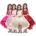 Godderr Kids Girls Princess Dress Tutu Dress Sleeveless Lace Big Girls Princess Performance Stage Dress Party Gown Birthday Outfit Photography Prop Special Occasion Princess Dresses for 3-14Y
