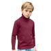 Ydojg Sweatshirts For Toddler Baby Tops Kids Knit Turtleneck Sweater Soft Solid Warm Pullover Sweater Long Sleeve Shirts For 9-10 Years