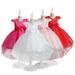 Godderr Kids Girls Princess Dress Little Girls Party Wedding Formal Dress Flower Tail Dress Dress Toddler Teen Girl Dress Performance Host Dress Flower Girls Dress Dresses for Girls for 4-12Y