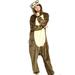 Jxzom Women Men Animal Costume Jumpsuit Long Sleeve Plush Pajamas Button Down Romper Cosplay Outfit