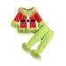 Baby Boys Cute Santa Claus Christmas Romper and Hat 3pc Holiday Outfit