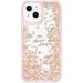 Pink Flower Case for iPhone 14 Kawaii Bear Design Cute Floral Girly Case for iPhone 14 with Camera Protection Clear Women Case for iPhone 14 Soft TPU Protective Case (Pink)