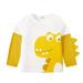 Baby Boys Girls Sweatshirts Kids Autumn Winter Dinosaur Cartoon Print Cotton Long Sleeve T Shirt Tops Clothes Joggers B 1 Years-2 Years