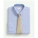 Brooks Brothers Men's American-Made Cotton Broadcloth Button-Down Collar, Micro-Check Dress Shirt | Blue | Size 17 34