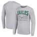 Men's Starter Heather Gray Philadelphia Eagles Throwback Logo Long Sleeve T-Shirt