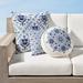 Anika Blue Embroidered Indoor/Outdoor Pillow Covers - 13" x 22" - Frontgate