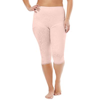 Plus Size Women's Cortland Intimates Firm Control Capri Pant Liner 7611 by Cortland® in Blush (Size 6X) Slip