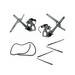 1988-2000 Chevrolet K2500 Front Window Regulator and Weatherstrip Kit - DIY Solutions