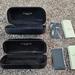 Coach Other | Coach Glasses Case Sunglass/Eyeglass Black Hard Clam Shell Lined Lot Of 2 | Color: Black | Size: Os