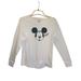 Disney Tops | Disney Mickey Mouse Sleep Shirt White Size Medium Long Sleeve Nwot | Color: Black/White | Size: M