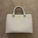 Michael Kors Bags | Micheal Kors Savannah Optic White Leather Satchel Bag! | Color: Gold/White | Size: Os