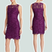 Ralph Lauren Dresses | Lauren Ralph Lauren Purple Lace Overlay Sheath Dress Sz 8 | Color: Purple | Size: 8