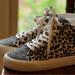 Madewell Shoes | Madewell Animal Print High-Top Sidewalk Shoes 6 1/2 | Color: Black/White | Size: 6.5