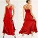 Free People Dresses | Free People Adella Maxi Slip Dress Red Lace Extra Small Xs Valentines Date Nwt | Color: Red | Size: Xs