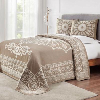 Kymbal Bedspread Set Light Taupe, Queen, Light Taupe