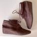 American Eagle Outfitters Shoes | American Eagle Carly Faux Suede Wedge Ankle Boots | Color: Brown | Size: 9.5