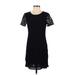 Ann Taylor Casual Dress - Shift: Black Dresses - Women's Size 4