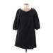 Tibi Casual Dress - Shift Cowl Neck 3/4 sleeves: Black Print Dresses - Women's Size 4