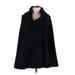 DKNY Poncho: Black Print Sweaters & Sweatshirts - Women's Size Medium