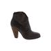 FRYE Ankle Boots: Brown Print Shoes - Women's Size 8 1/2 - Almond Toe