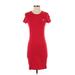 TNA Casual Dress: Red Solid Dresses - Women's Size Small