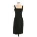 Rebecca Taylor Casual Dress - Sheath Square Sleeveless: Black Print Dresses - Women's Size 4