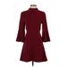 Rachel Zoe Casual Dress - Fit & Flare: Red Solid Dresses - Women's Size 2