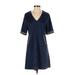 Sugar Lips Casual Dress - Shift: Blue Dresses - Women's Size Medium